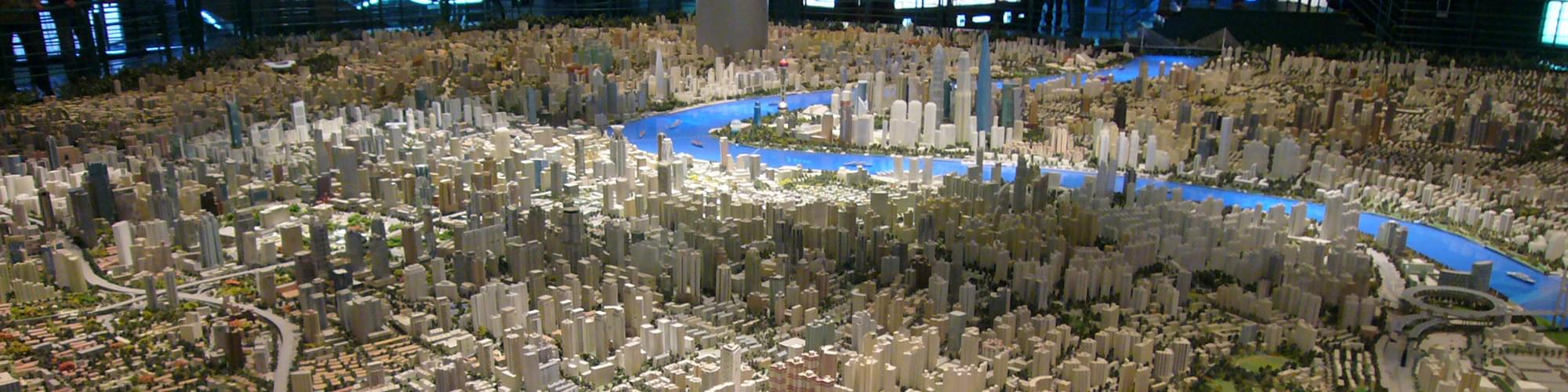 Model of the city at the Shanghai Urban Planning Exhibition Centre